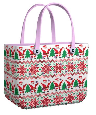 Bucket Tote Bag, Limited Edition Bogg Bag, Beach Bag Frosty Pattern