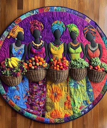 Fruitful Grace Quilted Round Mat