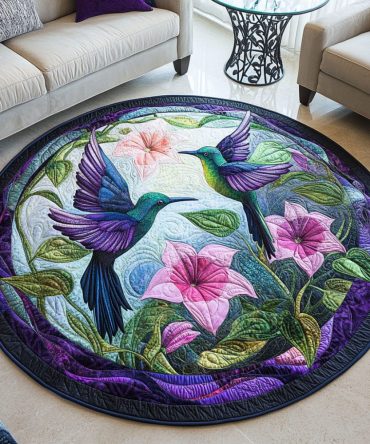 Garden Grace Quilted Round Mat