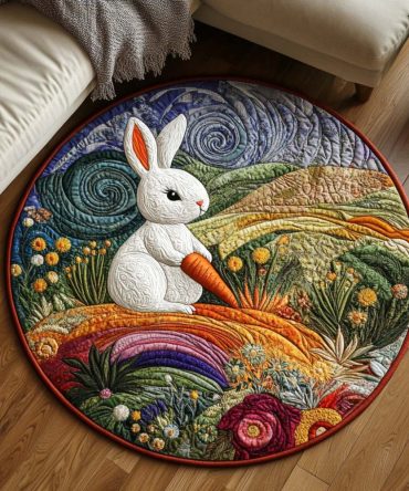 Garden Leap Quilted Round Mat