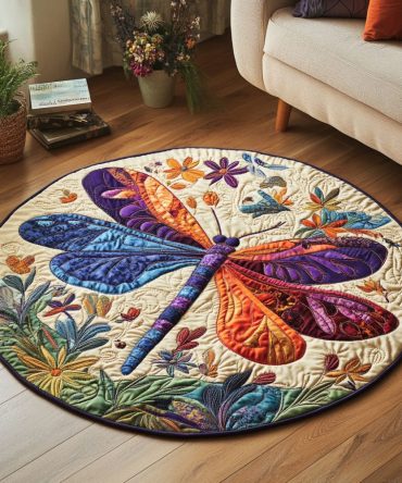 Garden Soar Quilted Round Mat