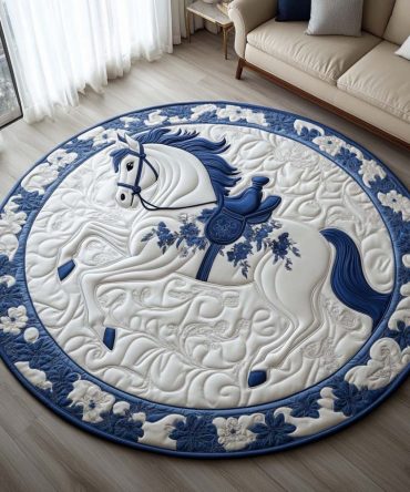 Gentle Grace Mare Quilted Round Mat