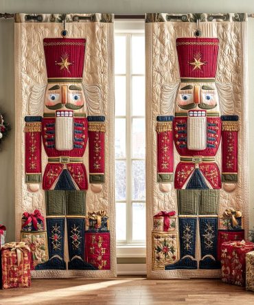 Golden Captain Quilted Curtains