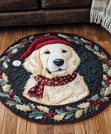 Goldie Wonder Quilted Round Mat
