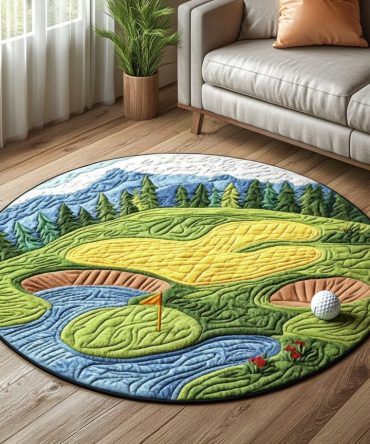 Golf Escape Quilted Round Mat