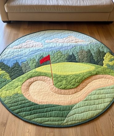 Golf Retreat Quilted Round Mat