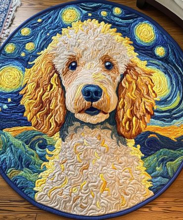 Graceful Woof Quilted Round Mat