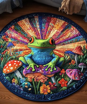 Green Grove Guardians Quilted Round Mat