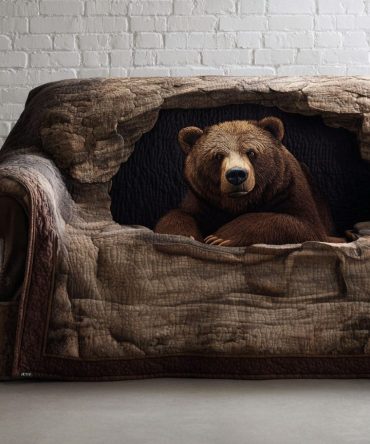 Grizzly Rest Quilted Sofa Cover