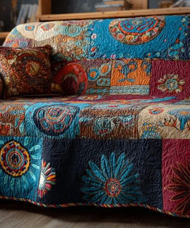 Groovy Harmony Quilted Sofa Cover