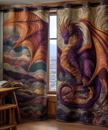 Guardian Dragon Quilted Curtains