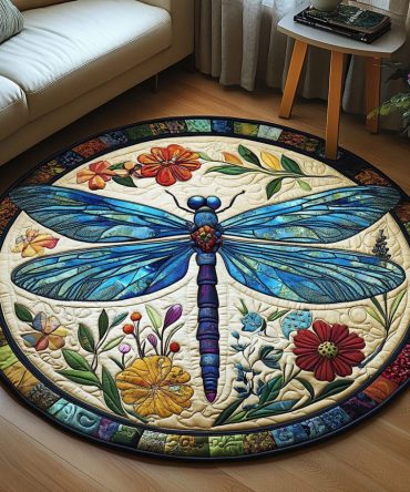 Guardian Of The Skies Quilted Round Mat