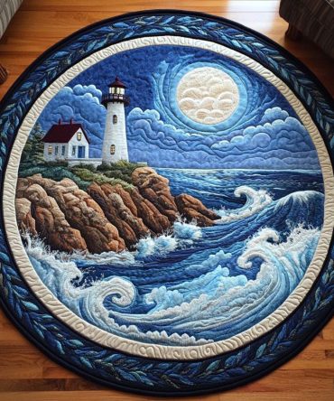 Harbor Glow Quilted Round Mat