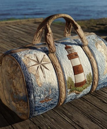 Harbor Light Quilted Duffle Bag - Stylish Travel & Gym Bag with Unique Design