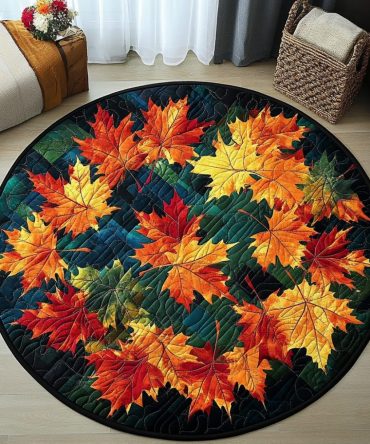 Harvest Delight Quilted Round Mat