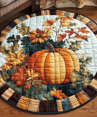 Harvest Hues Quilted Round Mat