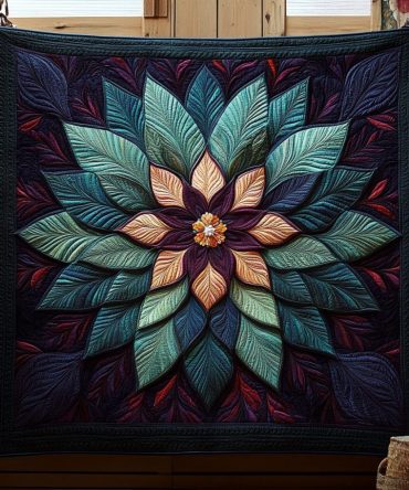 Harvest Medallion Quilted Blanket