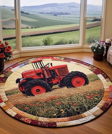 Harvest Ride Quilted Round Mat