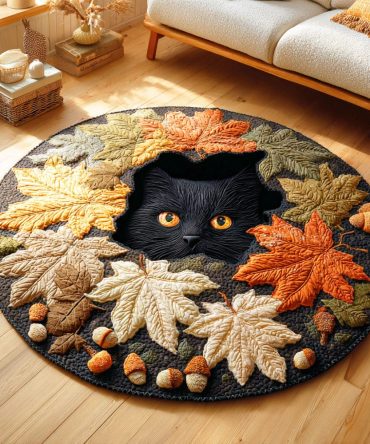 Harvest Shadow Quilted Round Mat