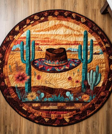 Hat Heritage Quilted Round Mat