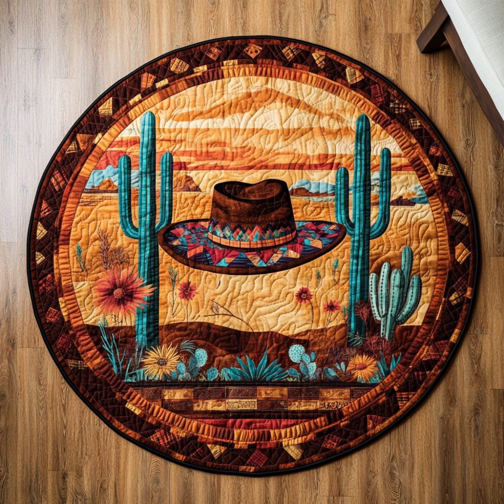Hat Heritage Quilted Round Mat