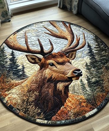 Haven Of The Herd Quilted Round Mat