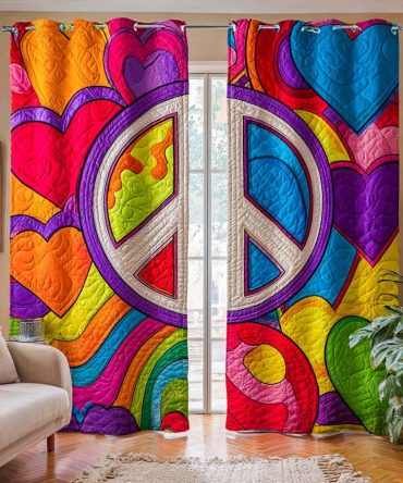 Heartbeat Freedom Quilted Curtains