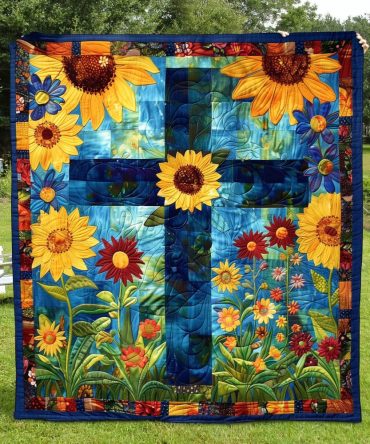 Heavenly Garden Quilted Blanket