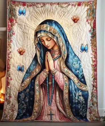 Heavenly Mother Quilted Blanket