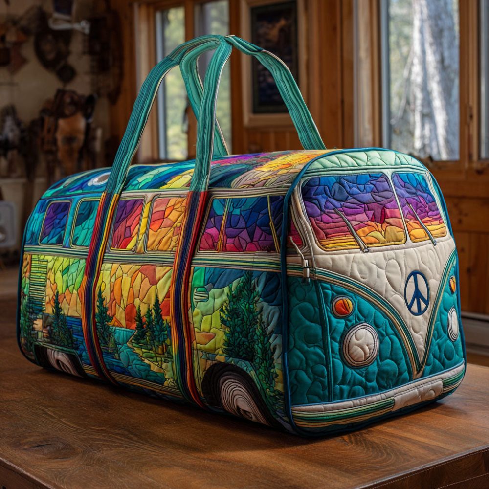 Heritage Journey Quilted Duffle Bag - Stylish Travel Companion for Adventurers