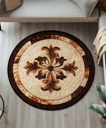 Heritage Lily Quilted Round Mat