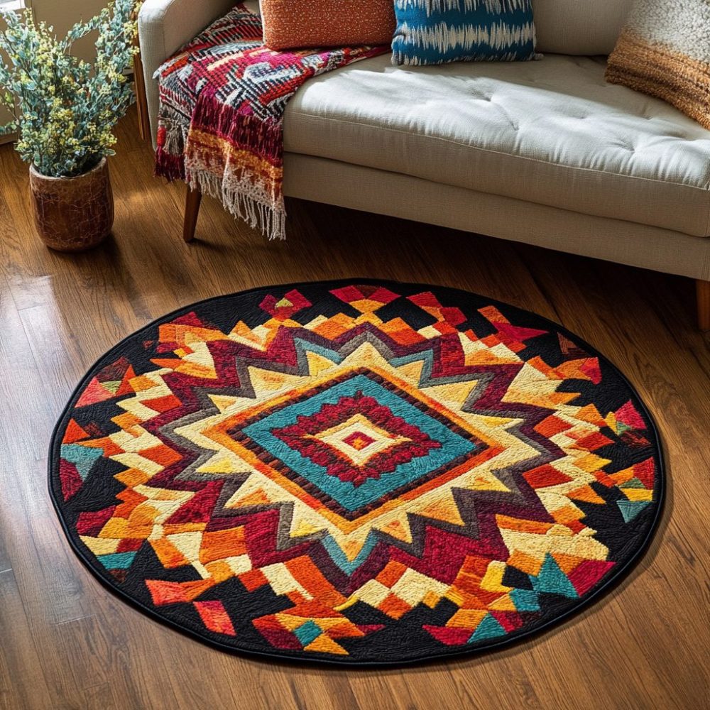 Heritage Threads Quilted Round Mat