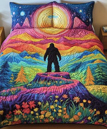Hidden Bigfoot 3-Piece Quilted Bedding Set