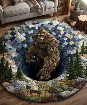 Hidden Colossus Quilted Round Mat