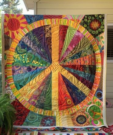 Hippie Sunbeam Quilted Blanket