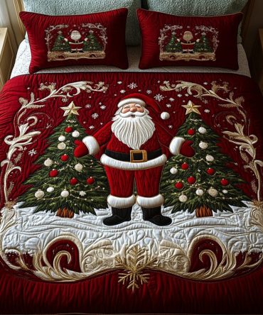 Holiday Glow 3-Piece Quilted Bedding Set
