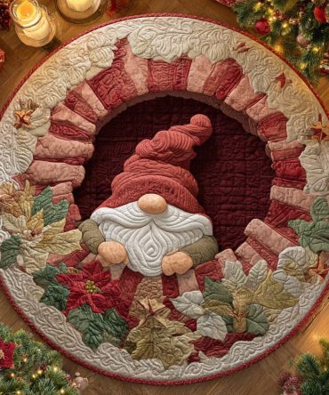 Holly Beard Quilted Round Mat
