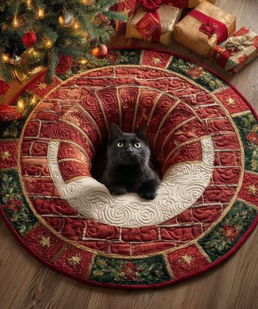Holly Haven Quilted Round Mat