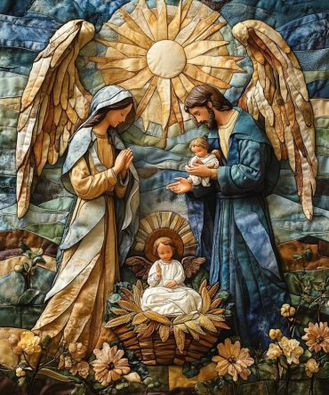 Holy Night Quilted Blanket