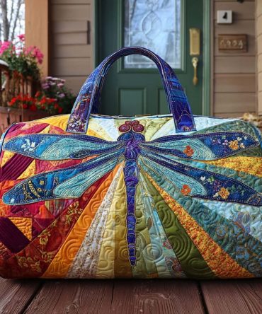 Homestead Wings Quilted Duffle Bag — Quilted Weekender Travel Duffel for Cottagecore & Farmhouse Style
