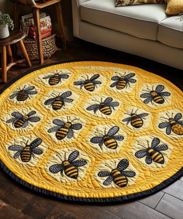 Honeycomb Dreams Quilted Round Mat