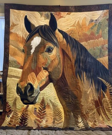 Horse Serenity Quilted Blanket