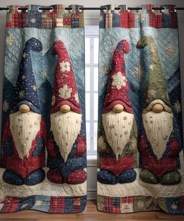 Icy Landscape Quilted Curtains