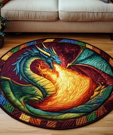 Infernal Nexus Quilted Round Mat