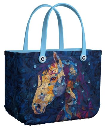 Vibrant Horse Art Tote Bag – Stylish & Spacious Handbag For Horse Lovers