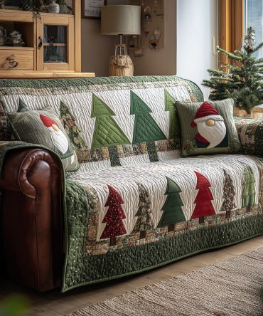 Into The Pines Quilted Sofa Cover