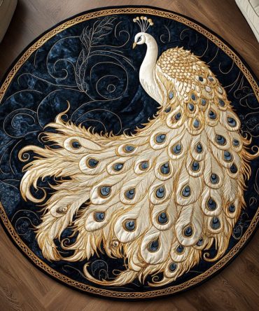 Iridescent Charm Quilted Round Mat