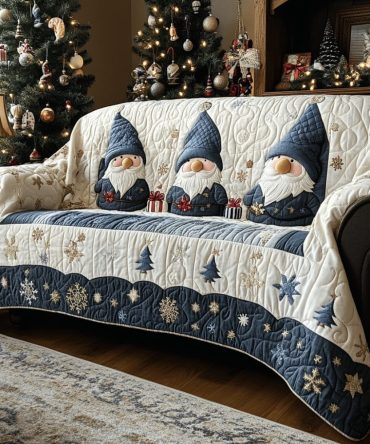 Jingle Beard Quilted Sofa Cover