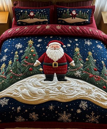 Jolly Nights 3-Piece Quilted Bedding Set