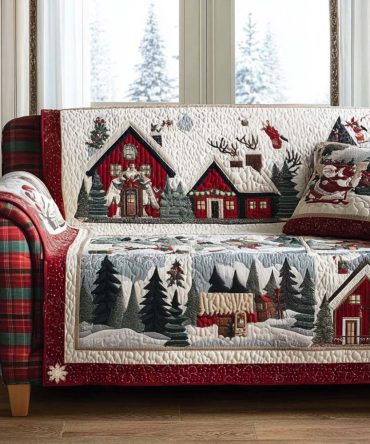 Jolly Season Quilted Sofa Cover